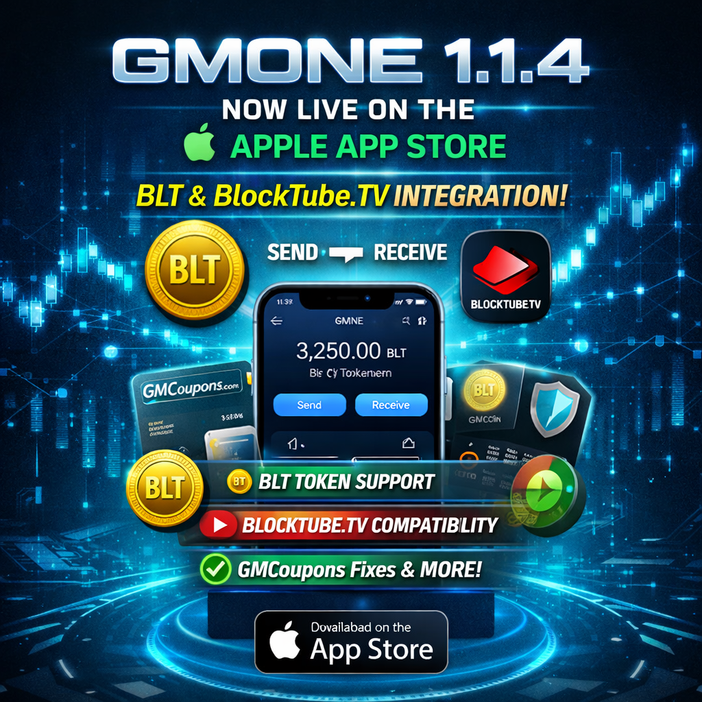 GMONE 1.1.4 Now Live on the Apple App Store